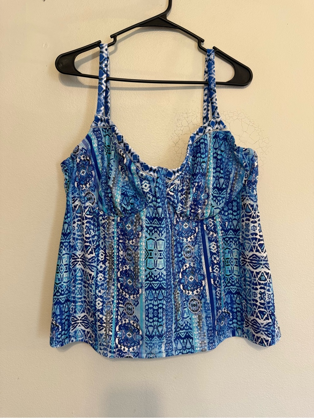 Swimsuits for All Women's Tankini Top Size 22 Built in Wire Under Bra